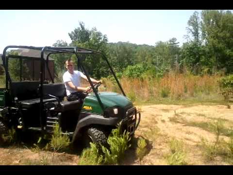 flating trees with a kawasaki mule
