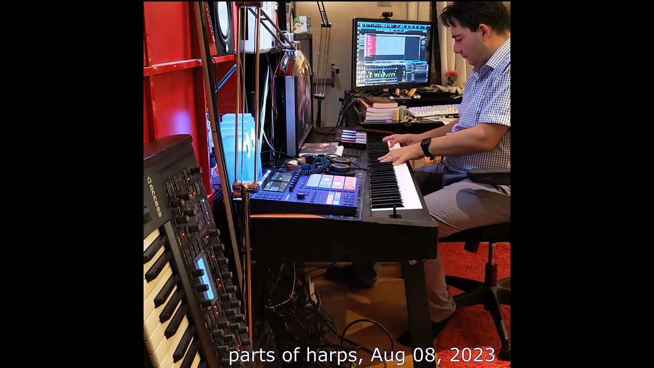 Part of Harps © 2023 Noel Koutlis, live improvising YouTube