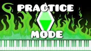 Synthesia [Piano Tutorial] Geometry Dash - Practice Mode