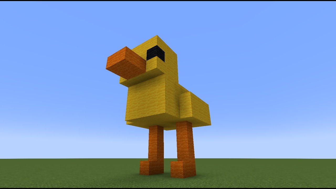 How To A Build A Duck (Minecraft Tutorial) - YouTube