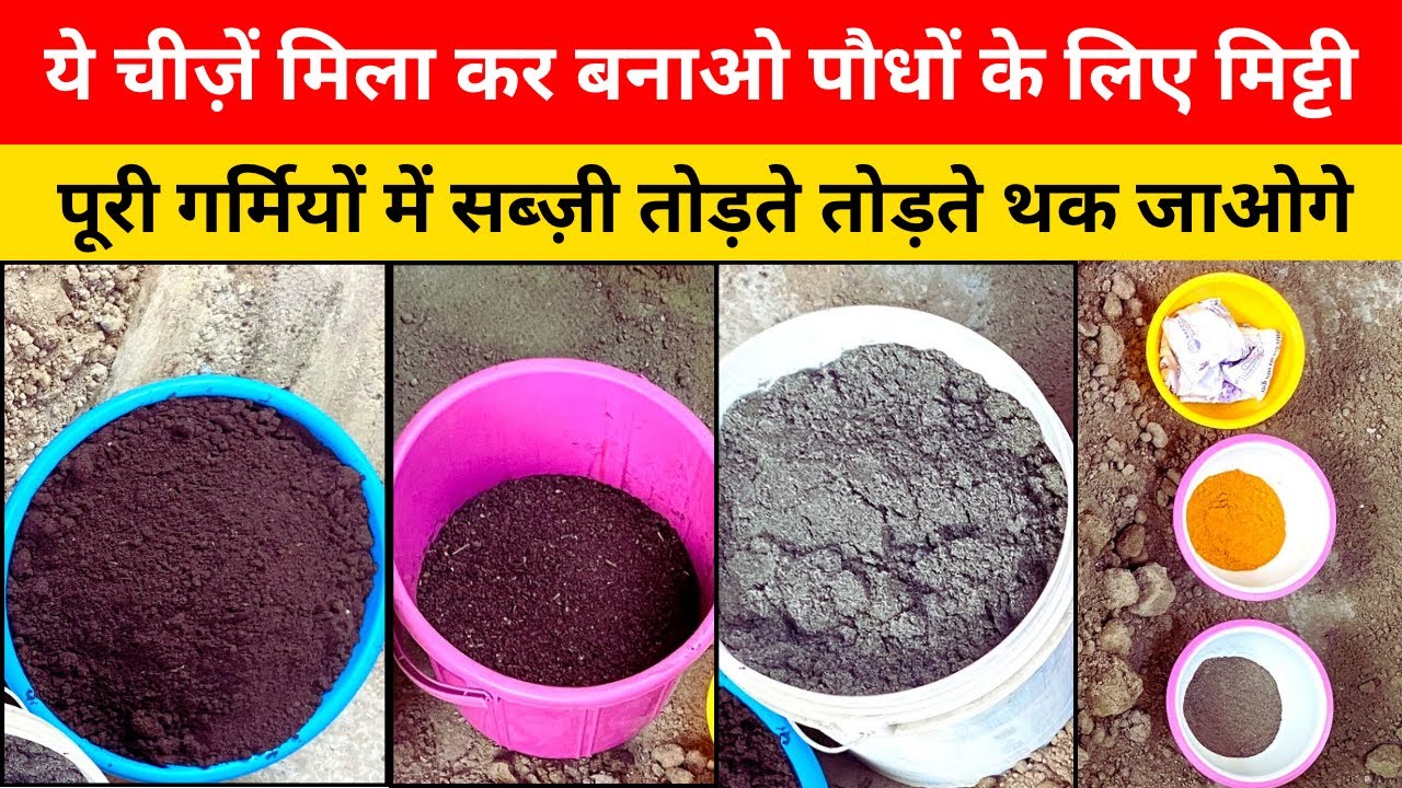 How To Prepare Potting Soil | Best Soil Mixture for Gardening - YouTube