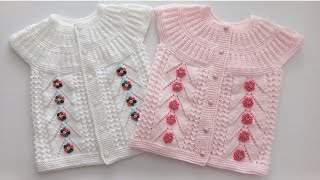 Selanik Robalı,Ajurlu Kız Bebek Yeleğikolay Bebek Yeleği Yapımı