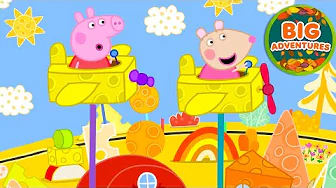 Peppa Pig's BIG Cheese Ride Adventure! 🐽🧀 Cheese World Fun | Cartoon for Kids | 20 Minutes