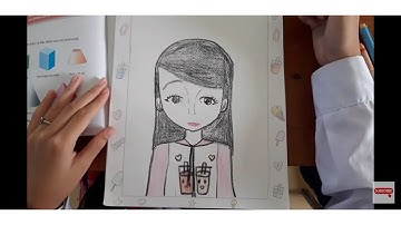 Mỹ thuật lớp 5/ chủ đề 1/vẽ chân dung tự họa/Ngọc NguyễnTV/ mỹ thuật Đan Mạch/ mỹ thuật  cánh diều.