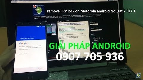 online remove FRP lock on Motorola Z Droid android Nougat 7.1.1 via Teamviewer