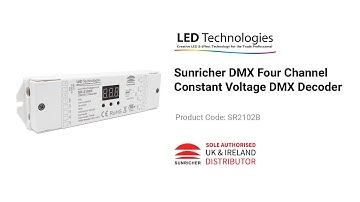 Sunricher DMX Four Channel Constant Voltage DMX Decoder