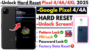 Unlock Google Pixel 4/4A Hard Reset Screen Lock Without PC -Pixel 4A Pattern Lock Bypass 100% Work!