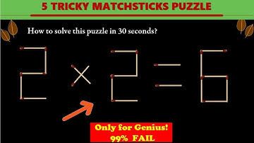 Brain Test I Solving Matchstick Puzzle #10 I 5 Tricky Matchstick Puzzle