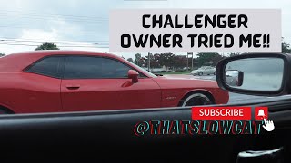 COCKY CHALLENGER OWNER DID THIS!!!👀 #hellcat #explore #srt