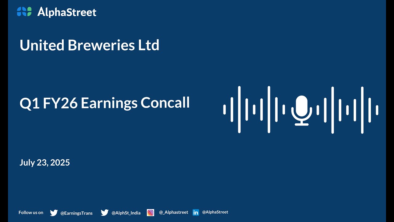 United Breweries Ltd Q1 FY2025-26 Earnings Conference Call