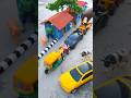 jcb pushing black car red tractor and yellow rickshaw #jcb #jcbjcb #jcbtoy #jcbvideo #viral