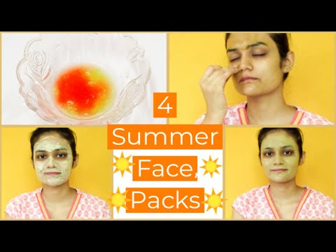 DIY Summer Face Packs | Natural Summer Face Mask Homemade