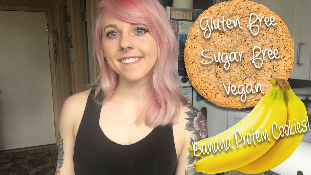 Healthy Protein Banana Cookies! (Gluten Free, Sugar Free, & Vegan