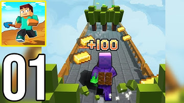 Craft Runner - Miner Rush: Building and Crafting - Gameplay Walkthrough Part 1 (iOS, Android)