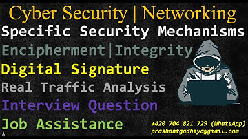 Specific Security Mechanisms | CEH | Cyber Security | VAPT | SOC | Interview Question | Professor