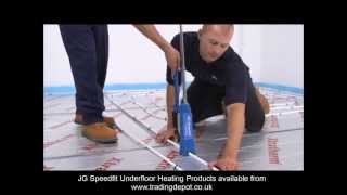 Installing JG Speedfit Underfloor Heating Using The Staple System
