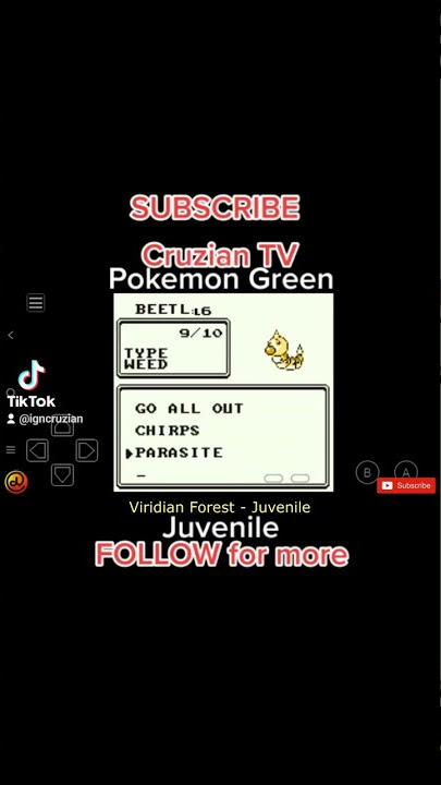 7 Pokemon Green - Juvenile l @cruziantv9451