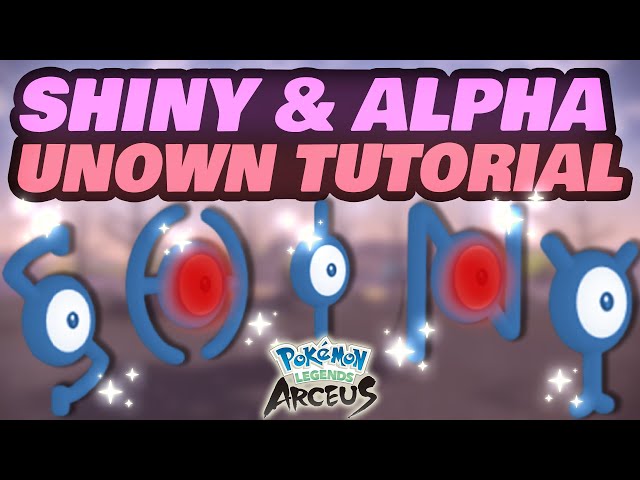 POKEMON Legends Arceus✨SHINY✨Alpha Unown Any Letter w/ MAX Stats