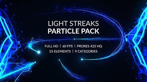 Light Streaks Particle Pack AFTER Effects Template Videohive 26142735