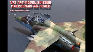: Sukhoi Su-25UB Macedonian Air Force 1/72 Art Model Plastic Model Full Video Build