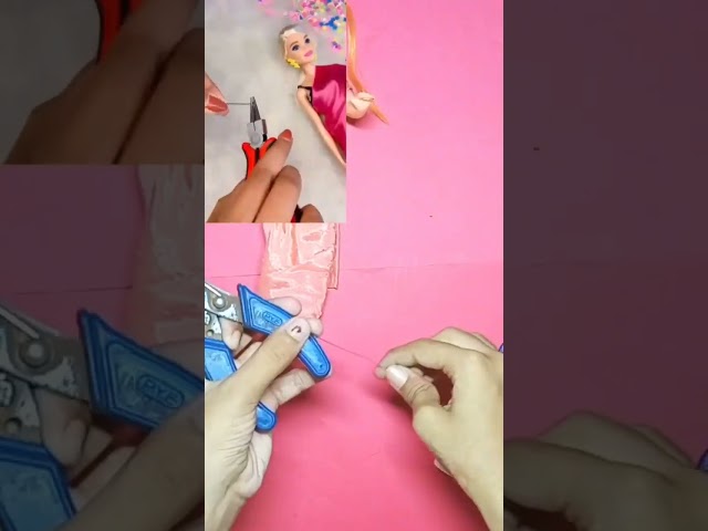 Diy Barbie doll Saree and Belt//Crafter Aditi Barbie saree#shorts #youtubeshorts