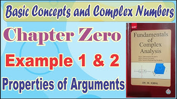 M.Sc. Mathematics Fundamental of Complex Analysis Chapter Zero Example 1 and 2 Complete Solve