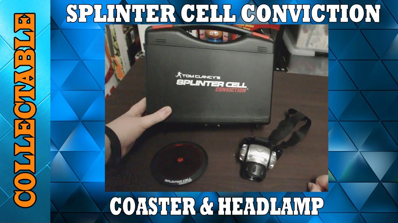 Splinter Cell Conviction Pre-Order Bonus Light Up Coaster & Head Lamp ...