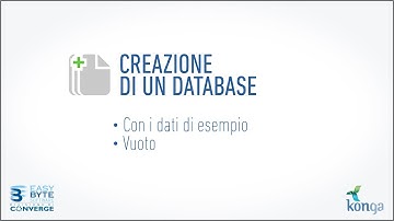 Creazione di un Database