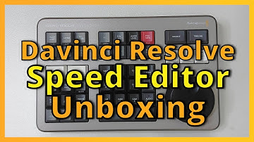 Davinci Resolve Speed Editor Unboxing