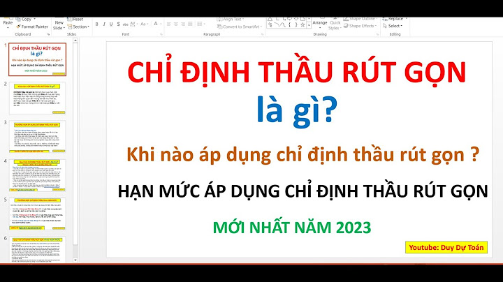 Chỉ định thầu rút gọn tiếng anh là gì