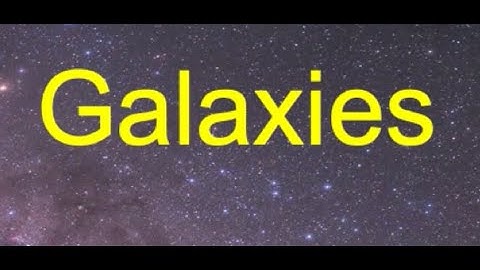 1  Galaxies