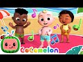 Belly button song  dance party  cocomelon nursery rhymes  kids songs