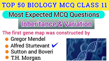 Inheritance and Variation Top 50 MCQ for Competitive Exams | Zoology MCQ | NEET MSC Entrance MCQ