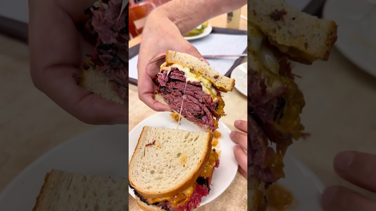 Worlds most famous $32 Sandwich ft Somebody Feed Phil #nyc #newyork #sandwich #food #shorts