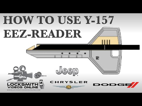 How To Use EEZ-READER Y-157 [Y157] [Chrysler / Jeep / Dodge] 8 Wafer Cylinder [For Years 1995+]