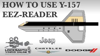 how to use eez-reader y-157 [y157] [chrysler / jeep / dodge] 8 wafer cylinder [for years 1995 ]