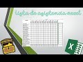 Lista de asistencia en Excel ¡¡Fácil!!