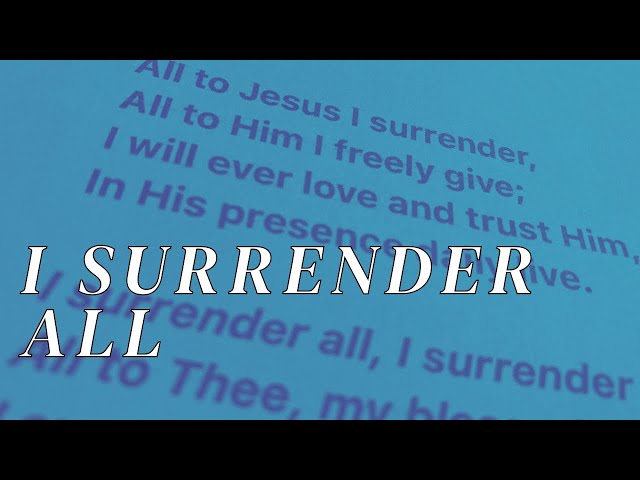 I SURRENDER ALL / / Acoustic Cover by Derek Charles Johnson / / Music Video class=