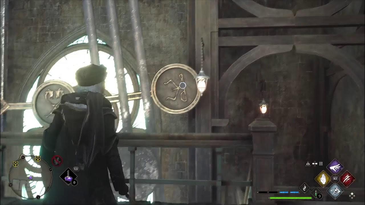 [Hogwarts Legacy] Porte horloge salle des duel (défis percer les mystères de poudlard)Difficile