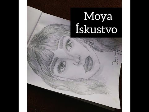 Рисуем портрет девушки. Kiz portireti cizelim. Draw portrait girl. ვხატავთ გოგონას პორტრეტი.