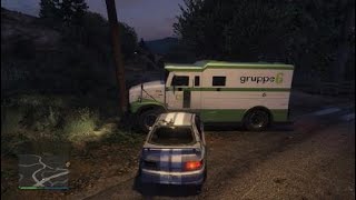 Grand Theft Auto V funny police chase while chasing an armored truck at the same time 🚓🚔🚨🔫😂😂😂😂