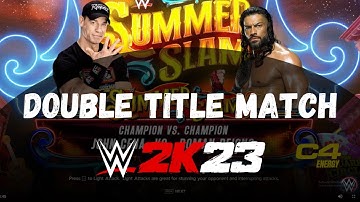 How to Do a Double Title Match in WWE 2k23 (Xbox, Playstation, PC)