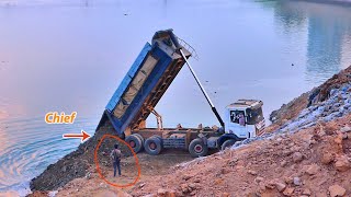 Rarely see big projects! The Dump Truck 25 ton and Bulldozer are working smoothly... by Bulldozer Working Group 873 views 5 days ago 10 minutes, 29 seconds
