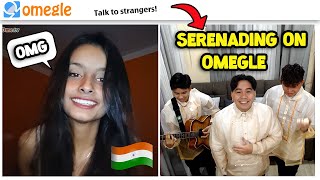 Serenading My Indian Crush on OMEGLE | HARANA SA OMETV