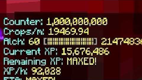 Getting 1,000,000,000 counter on my WART HOE!