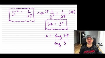 Grade 11 Math - Solving for an unknown exponent using log