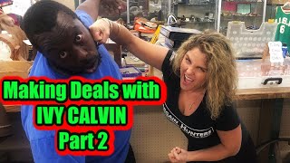 PART 2 Storage Wars Visting Ivy Calvins Store Grandmas Attic Abandoned  CASH