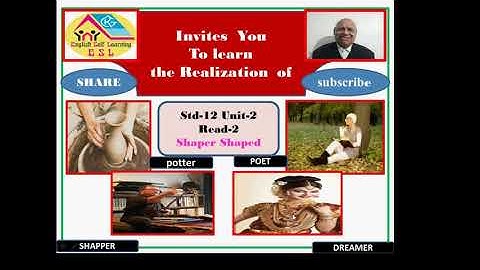 7 ENG-SL, Std-12, Unit-2,  Read-2 ,Shaper Shaped MP4