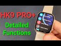 Kiwitime hk9 pro plushk9 pro detailed functions review202 amoled screenbest watch 9 copy