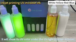 inkjet printing uv invisible ink